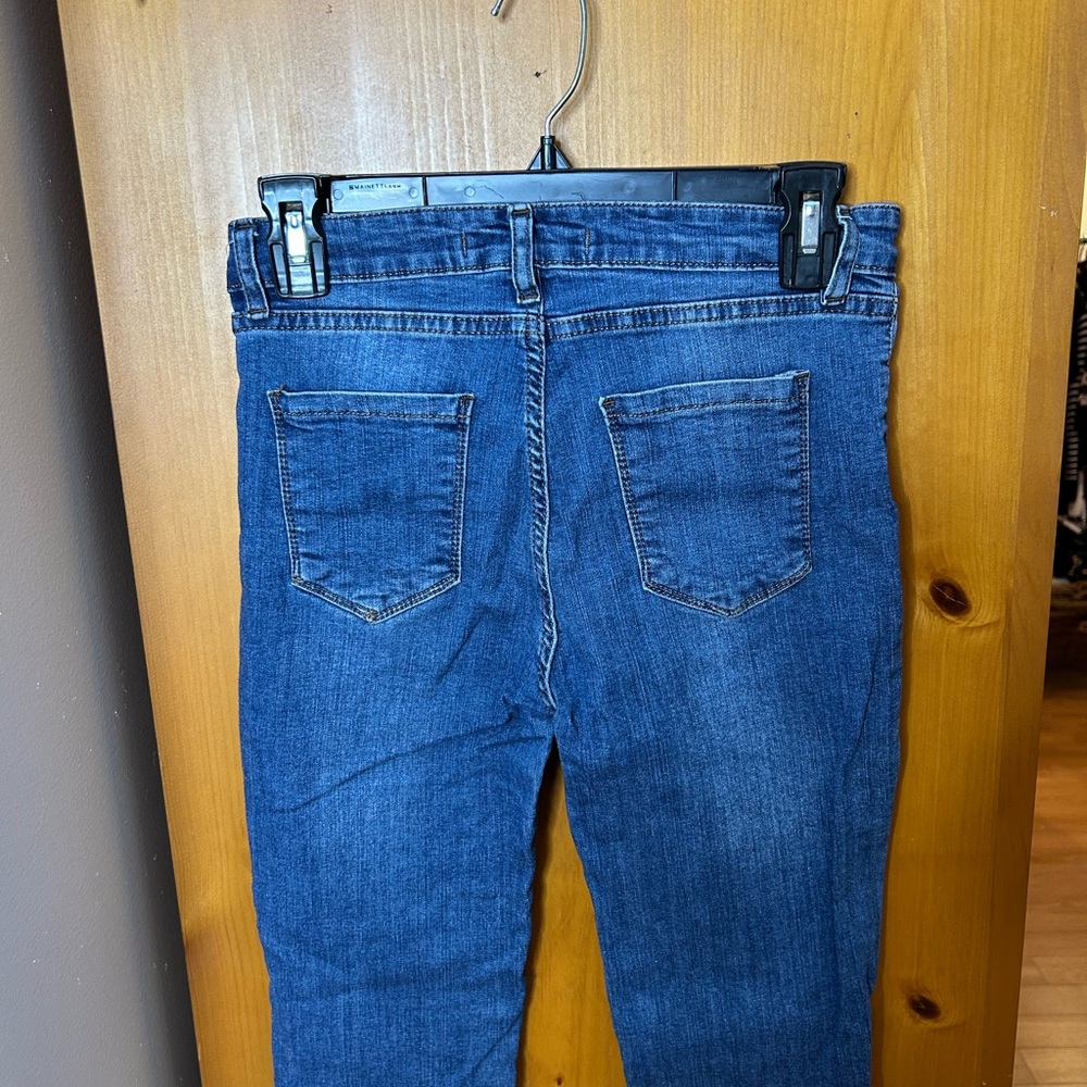 YMR Collection Blue distressed Cropped Jeans❤️29 - Picture 10 of 12